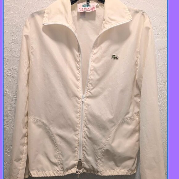 VINTAGE 80's Lacoste Zip-Up Jacket - Picture 1 of 2